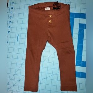 H&M 9-12 Months Ribbed Rust Pants